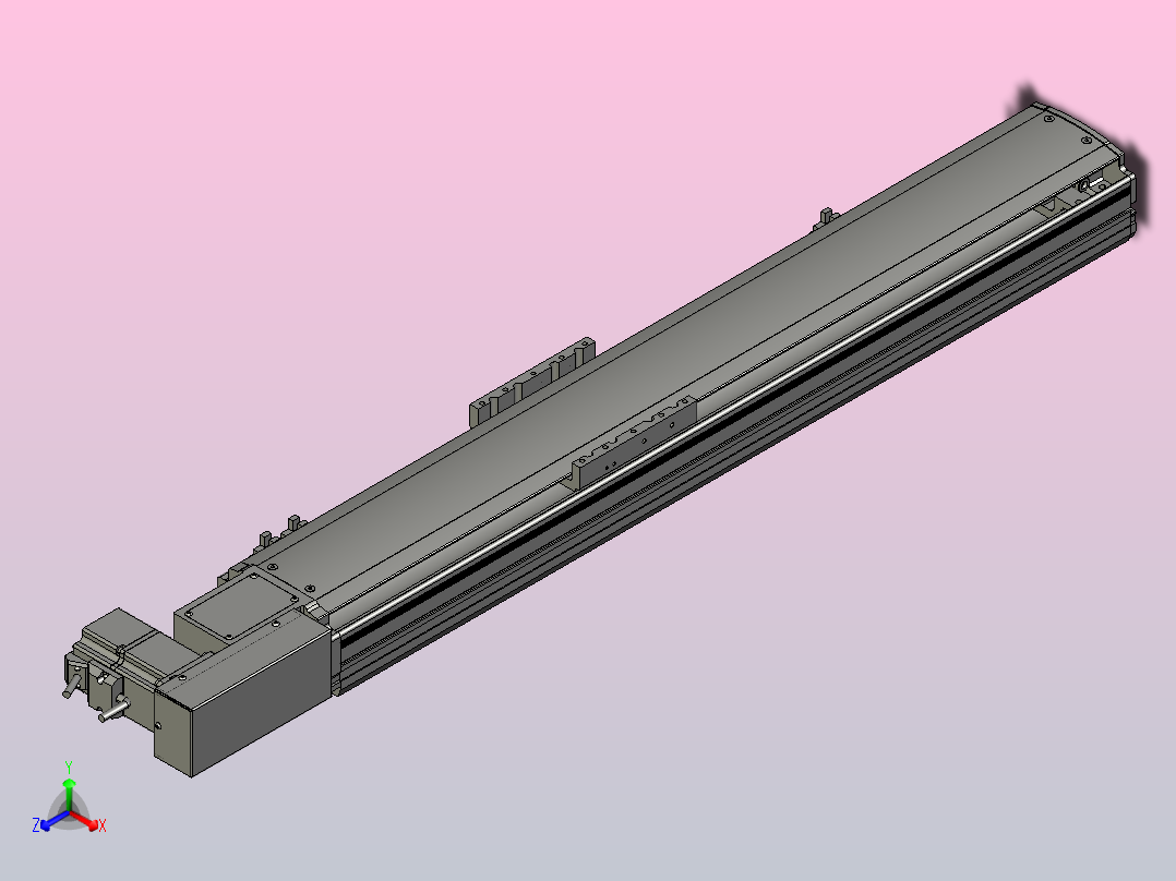 MT120BT半封闭皮带滑台[MT120BT.L100.600.R.P40.C3]主视图