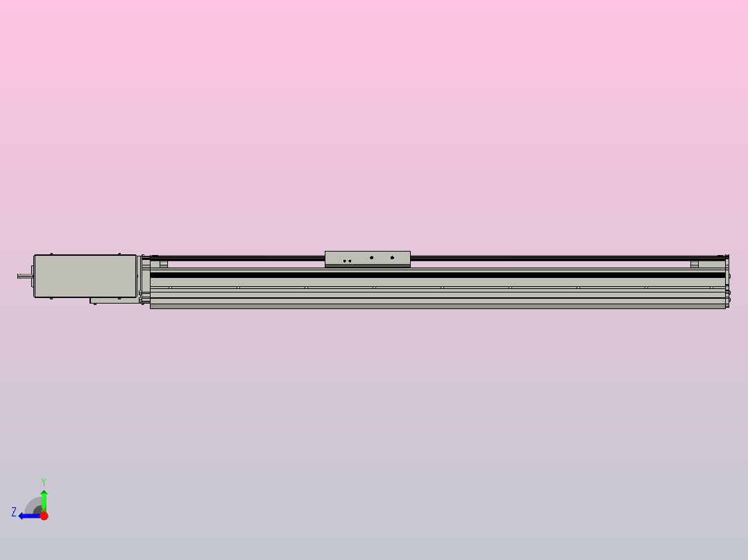 MT120BT半封闭皮带滑台[MT120BT.L100.600.R.P40.C3]右视图