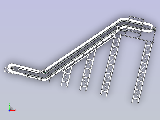 大倾角波状挡边带式输送机前视缩略图