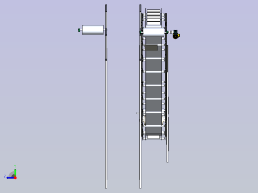 大倾角波状挡边带式输送机右视缩略图