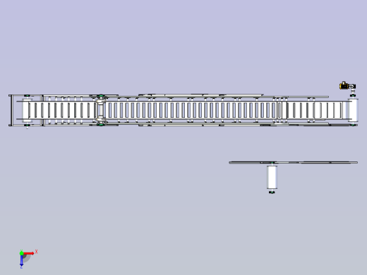 大倾角波状挡边带式输送机俯视缩略图
