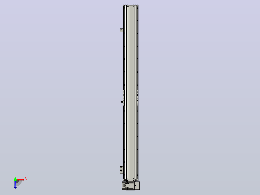 MT120BT半封闭皮带滑台[MT120BT.L100.1100.RU.P40.C3]俯视图