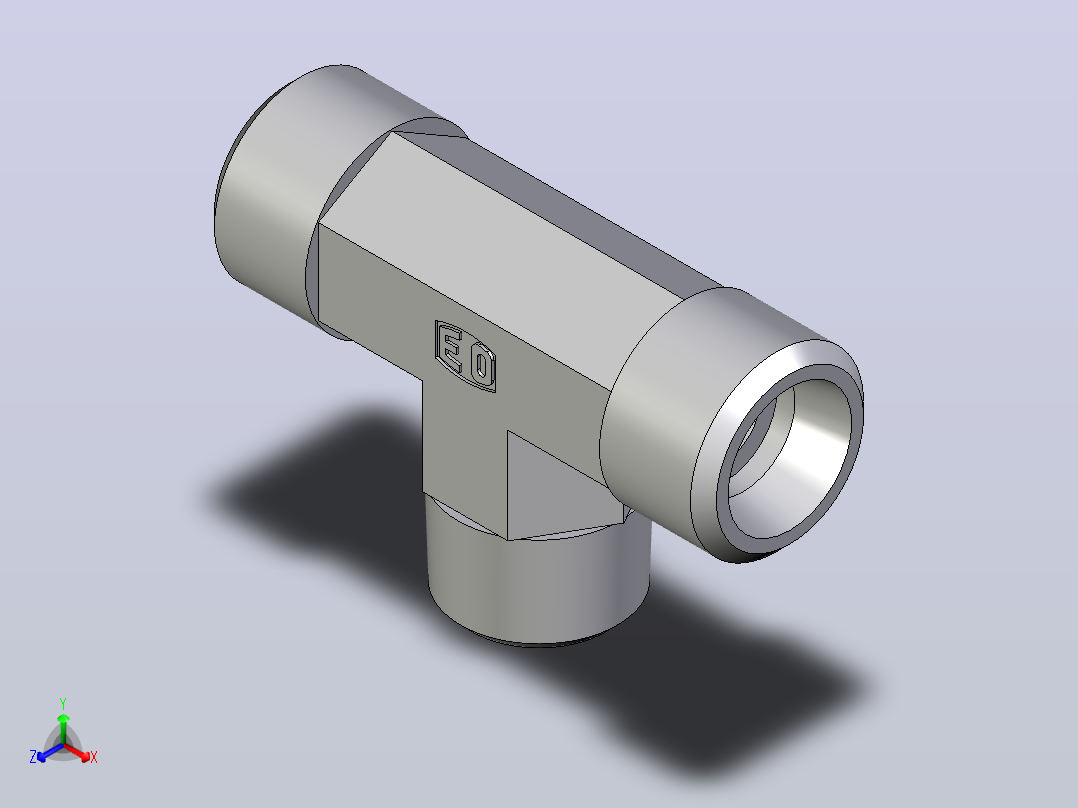 外螺纹螺柱跑步T恤TE12SM71X主视图