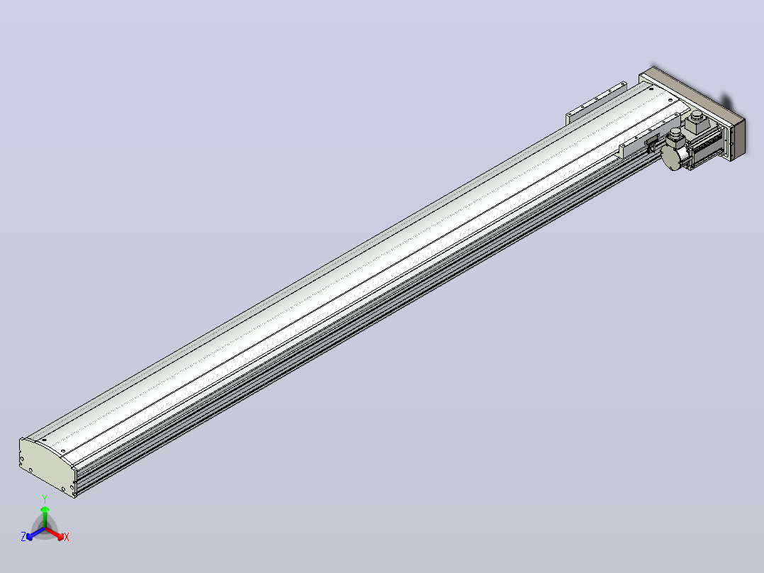 日规模组半封闭丝杆TPA-HNR-220D-3210C-L2100-ML-C-P1K-N3主视图