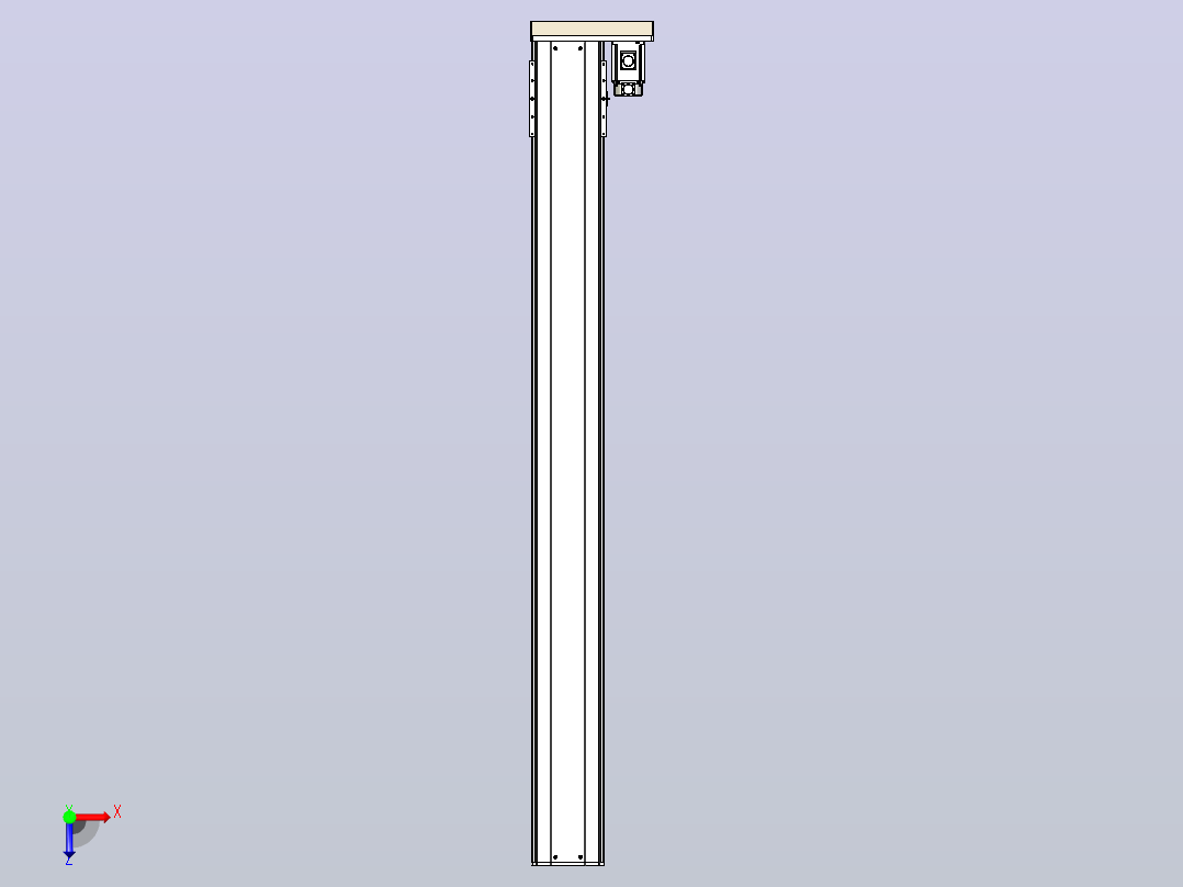日规模组半封闭丝杆TPA-HNR-220D-3210C-L2100-ML-C-P1K-N3俯视图