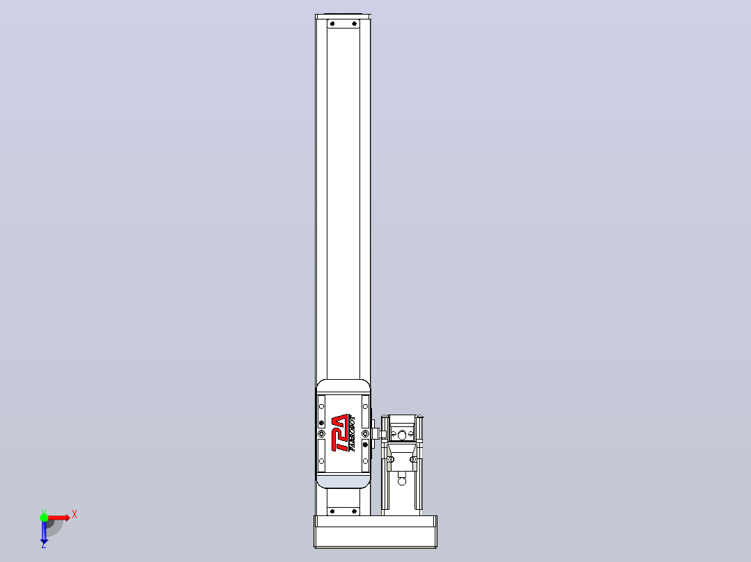 滚珠丝杠直线轴带导轨全封闭TPA-HCR-50S-1210C-L300-MR-Y-P10-N3俯视图