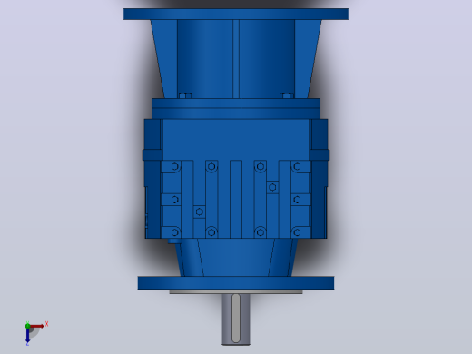 RF17ZP斜齿轮减速机RF17-5.76-M1-P71-Φ140俯视缩略图