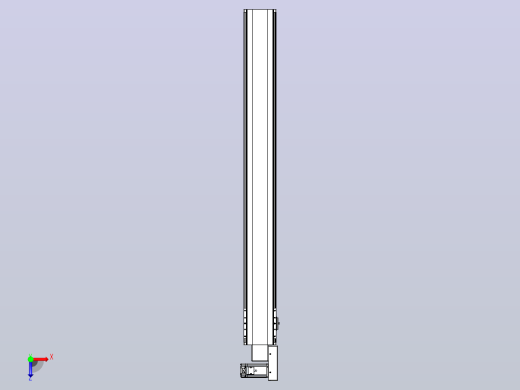 皮带直线轴半封闭可选导轨TPA-HNB-140D-120-L1200-MR-Y-P40-N3俯视缩略图