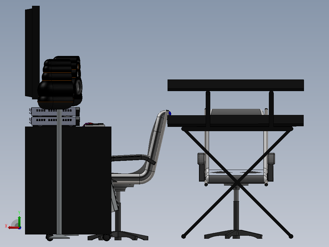 家庭影院后视图