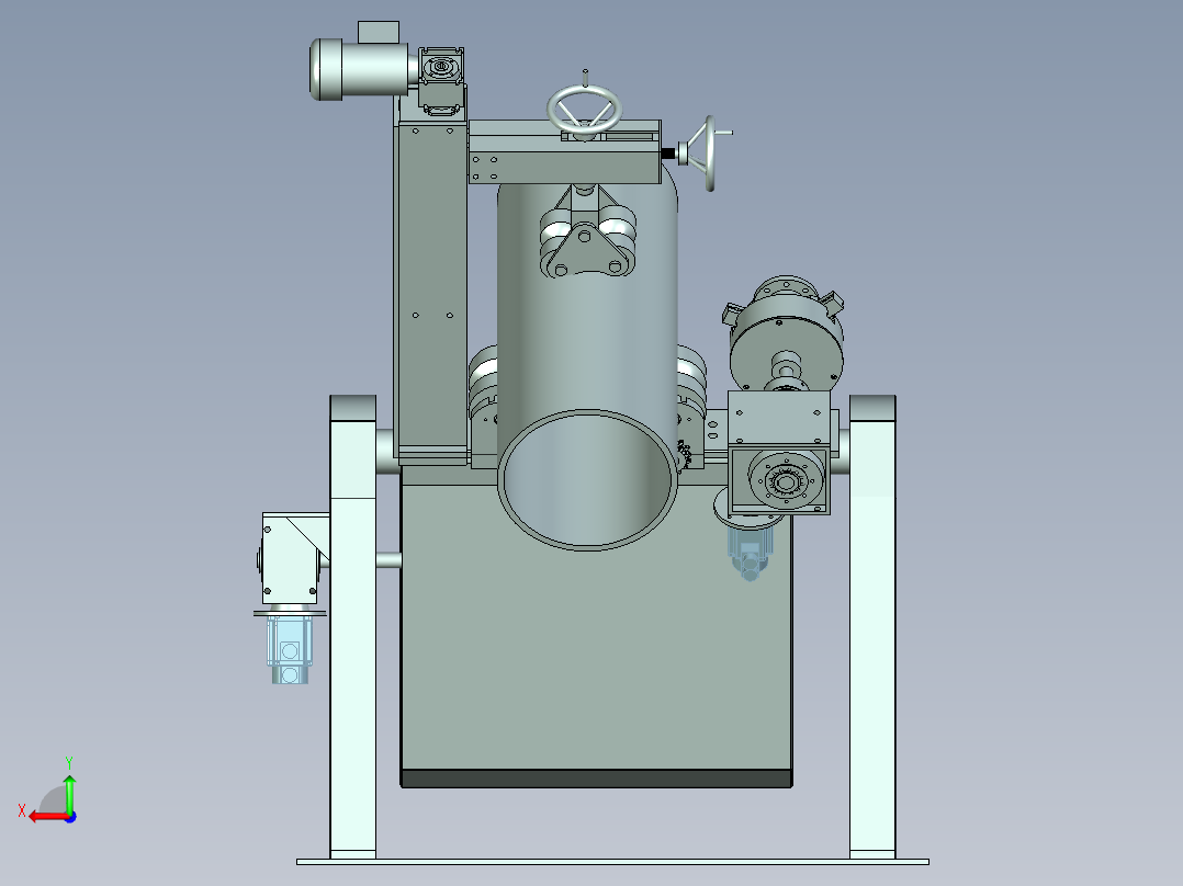 圆管自动化柔性夹紧设计X_T后视图