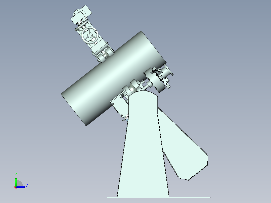 圆管自动化柔性夹紧设计X_T左视图