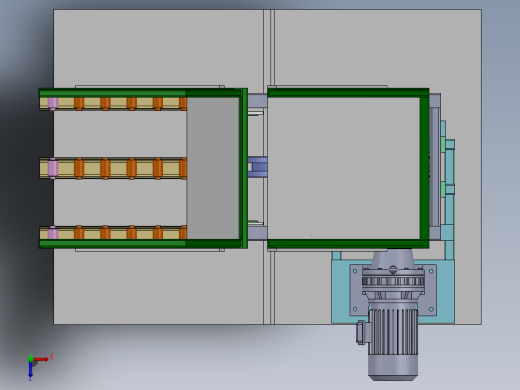 翻斗式往复升降机构sw20可编辑俯视缩略图