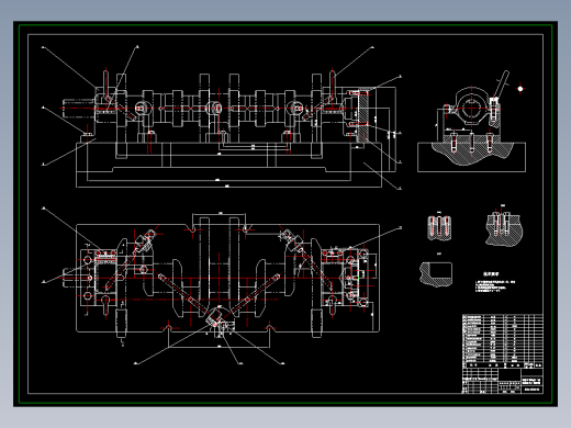 机械毕业设计-0073-工艺夹具-四缸柴油机曲轴工艺及钻床专用夹具（曲轴斜油孔）设计