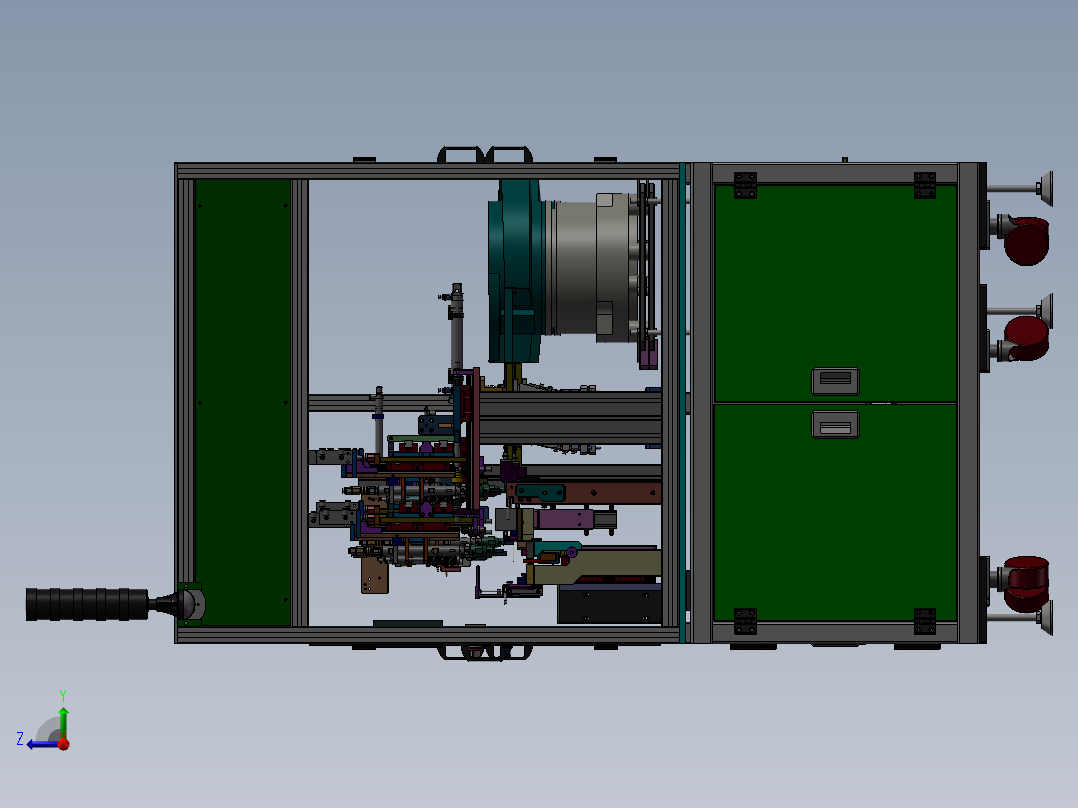 凸轮送料自动打螺丝非标设备右视图