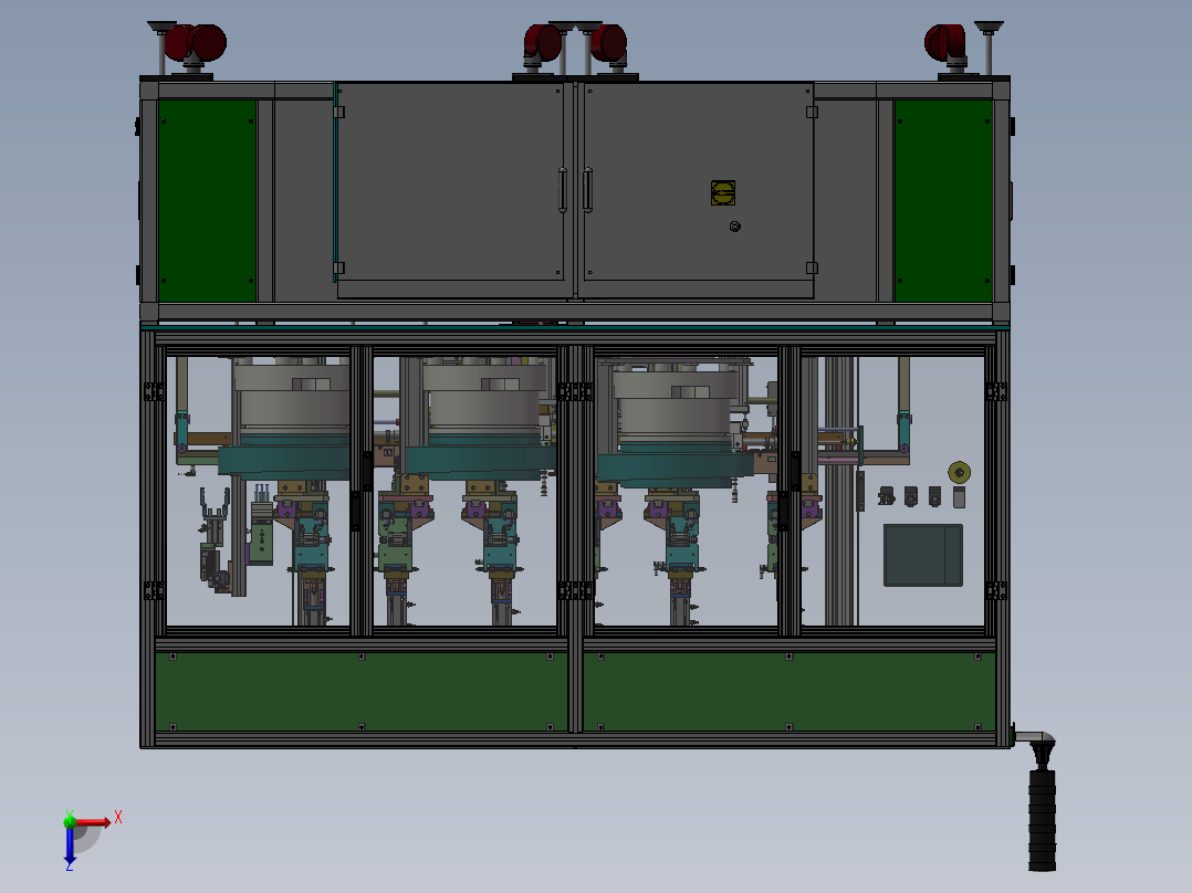 凸轮送料自动打螺丝非标设备俯视图