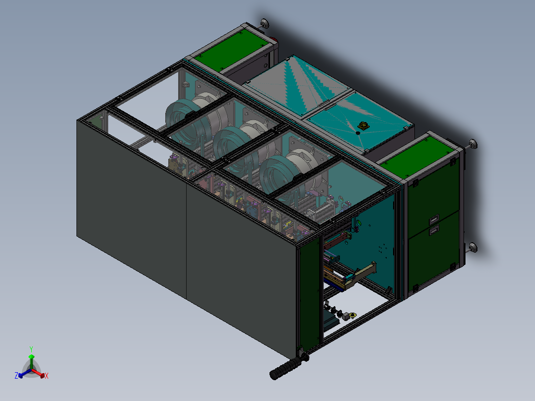 凸轮送料自动打螺丝非标设备正等轴测图