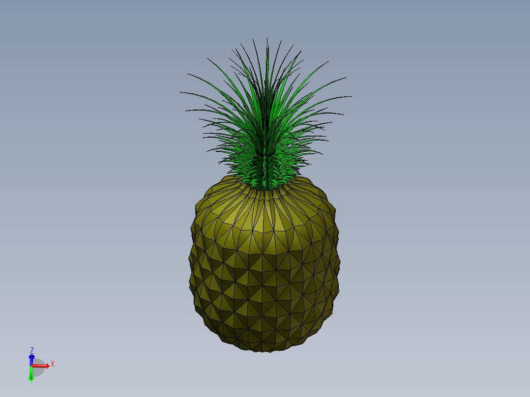 菠萝（扫描和放样练习