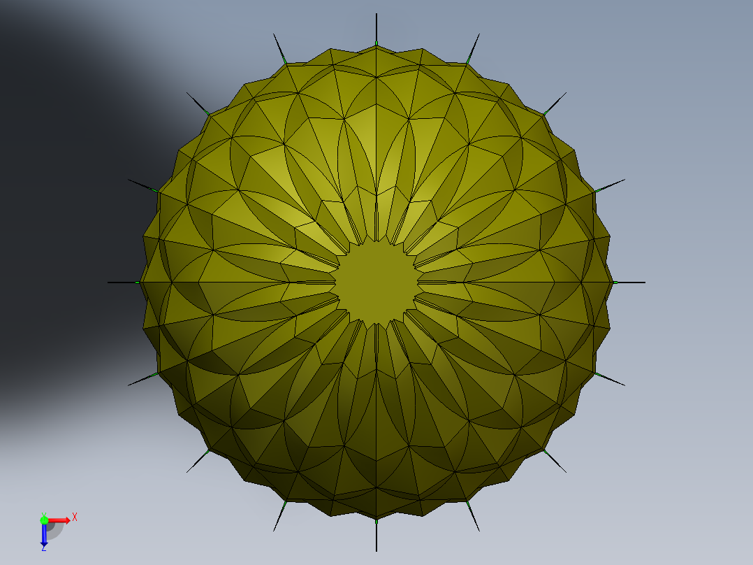 菠萝（扫描和放样练习俯视图