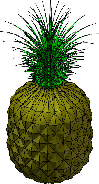 菠萝（扫描和放样练习缩略图