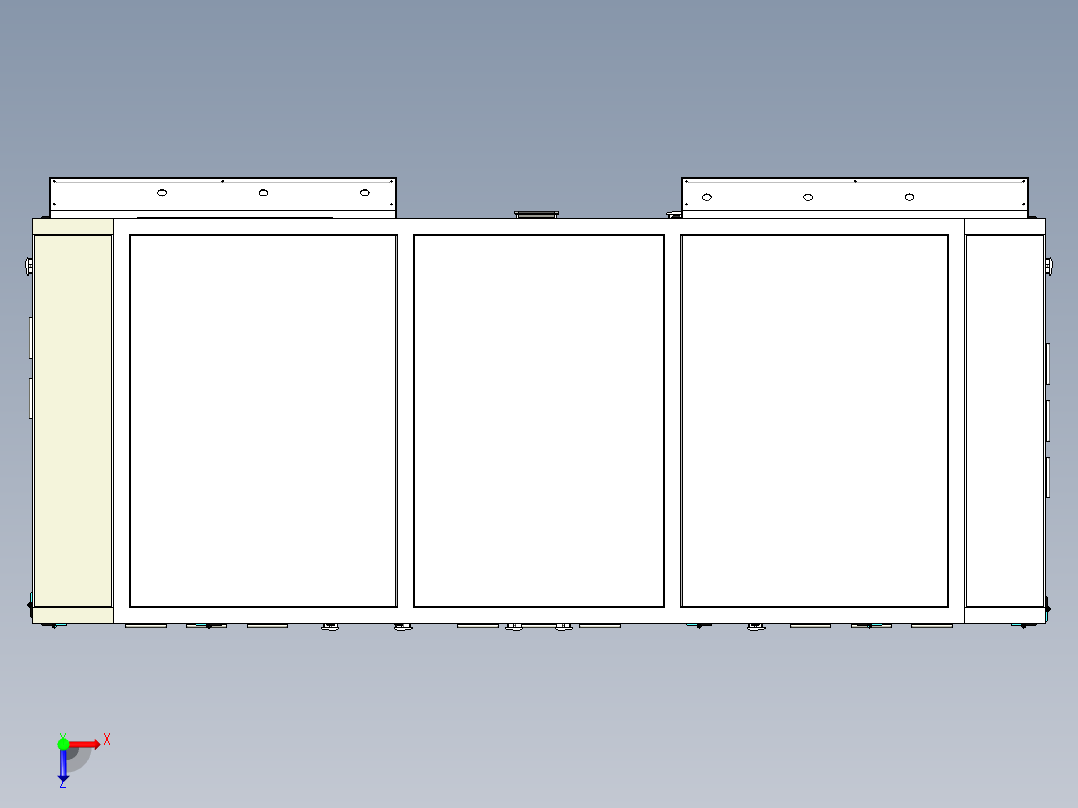 手机内部结构焊接机俯视图