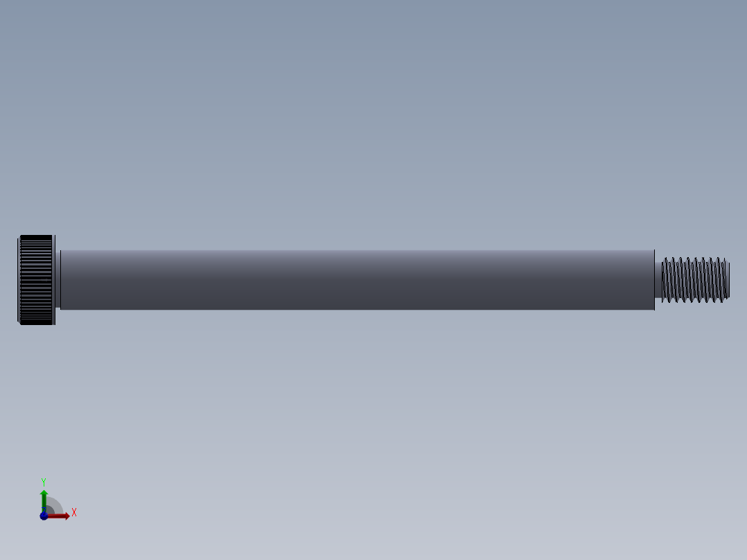 内六角螺螺栓-SB 0.375-16 x5.SLDPRT前视图