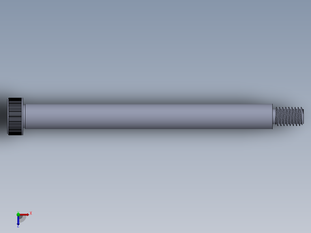 内六角螺螺栓-SB 0.375-16 x5.SLDPRT俯视图