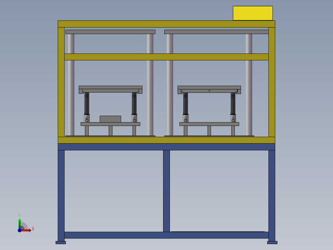 组装设备模型前视图