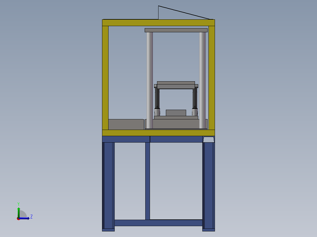 组装设备模型左视图