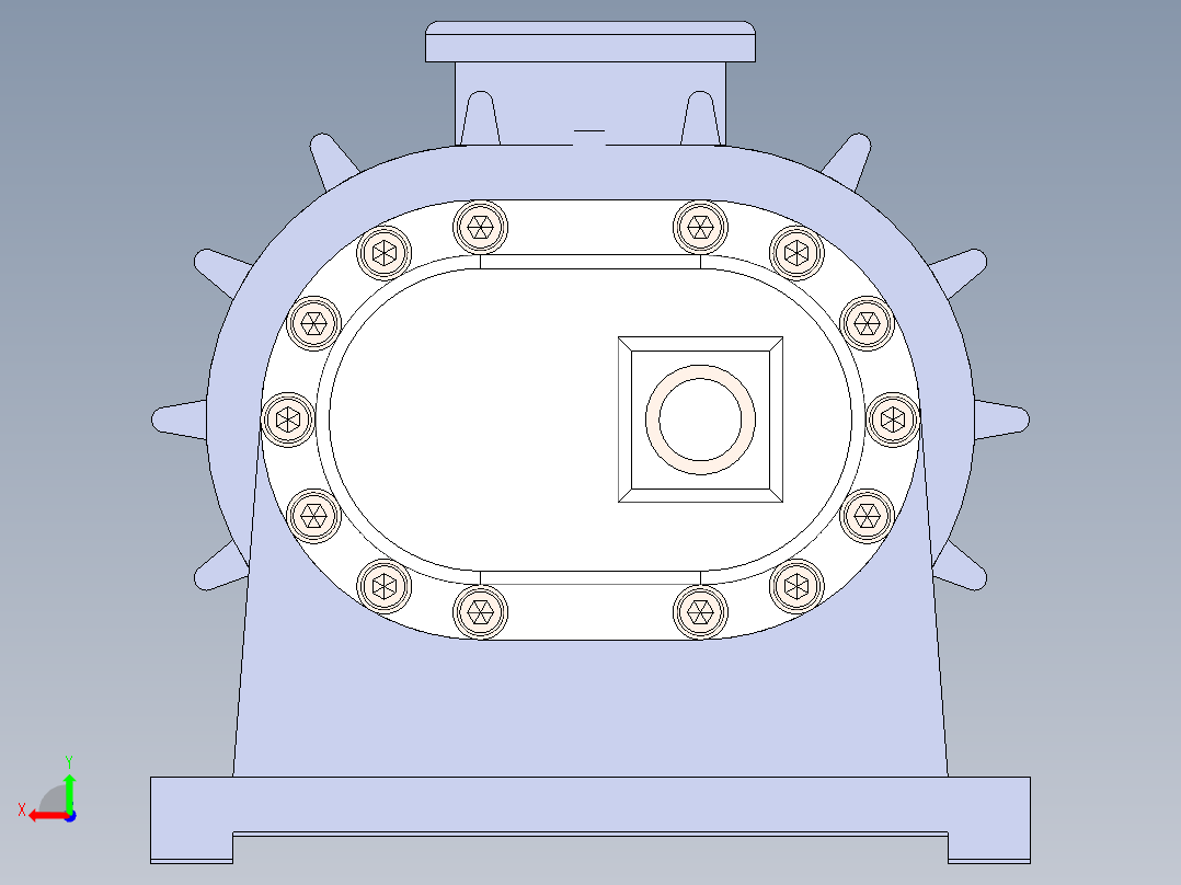 无油螺杆空压机872465后视图