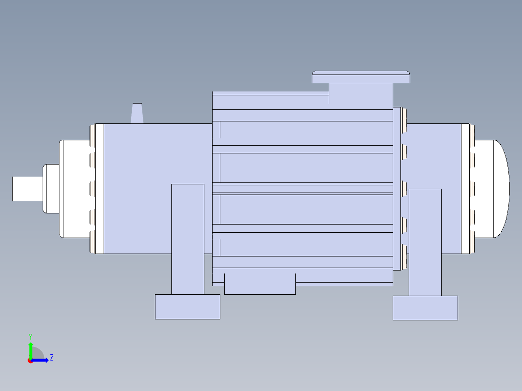 无油螺杆空压机872465左视图