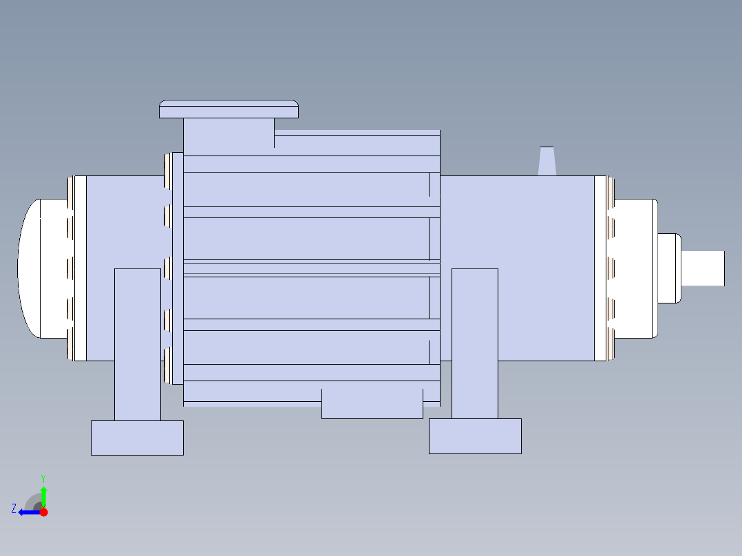 无油螺杆空压机872465右视图