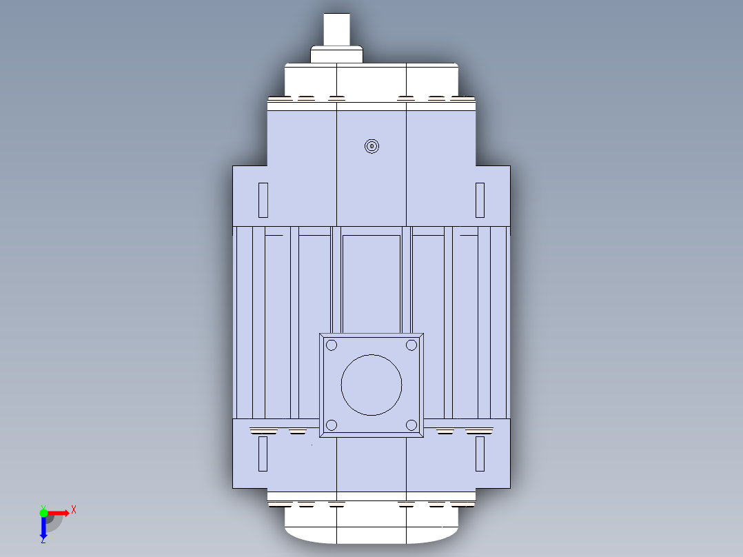 无油螺杆空压机872465俯视图