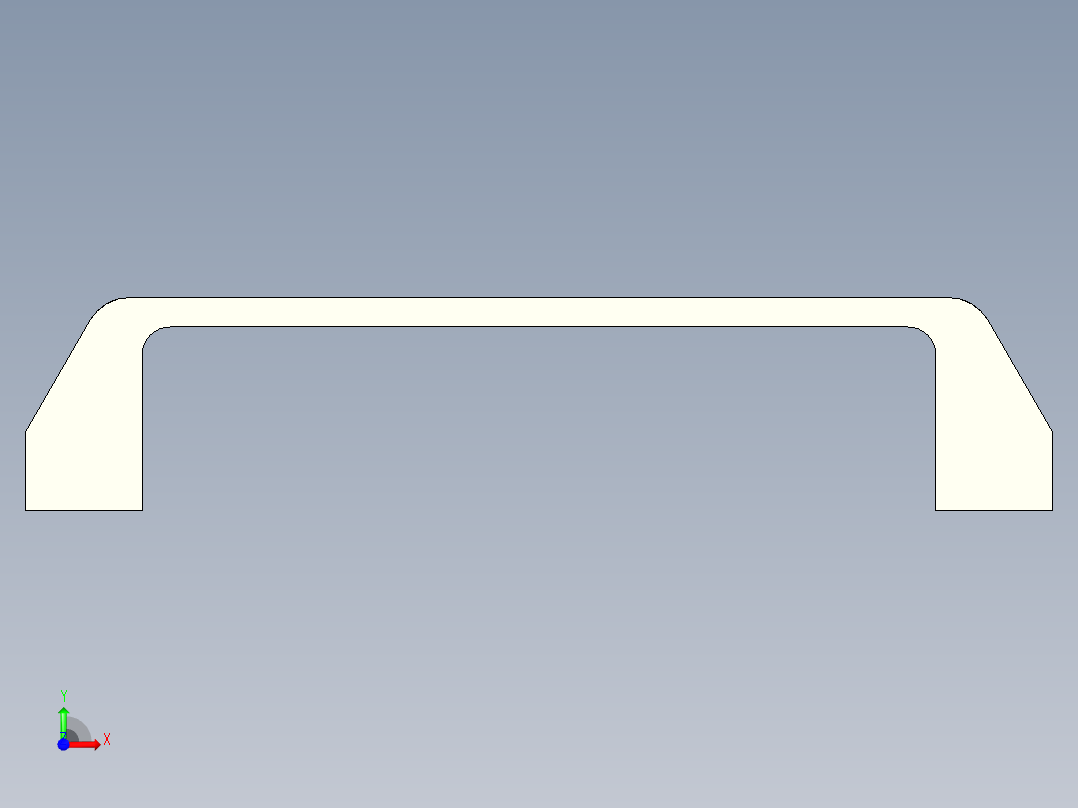 取手(塑膠)M.443-CH-3D多系列多零件图纸模型前视图