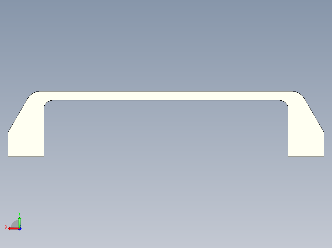 取手(塑膠)M.443-CH-3D多系列多零件图纸模型后视图