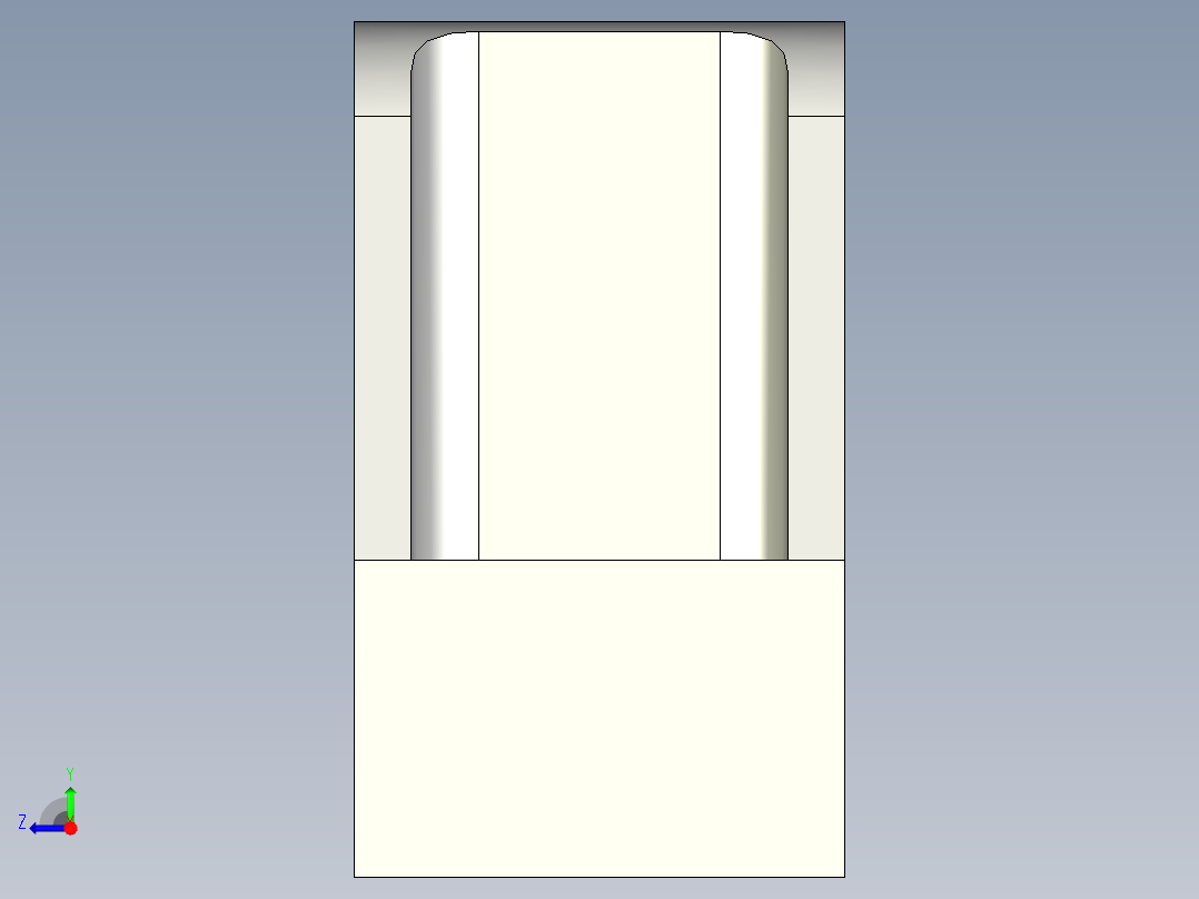 取手(塑膠)M.443-CH-3D多系列多零件图纸模型右视图