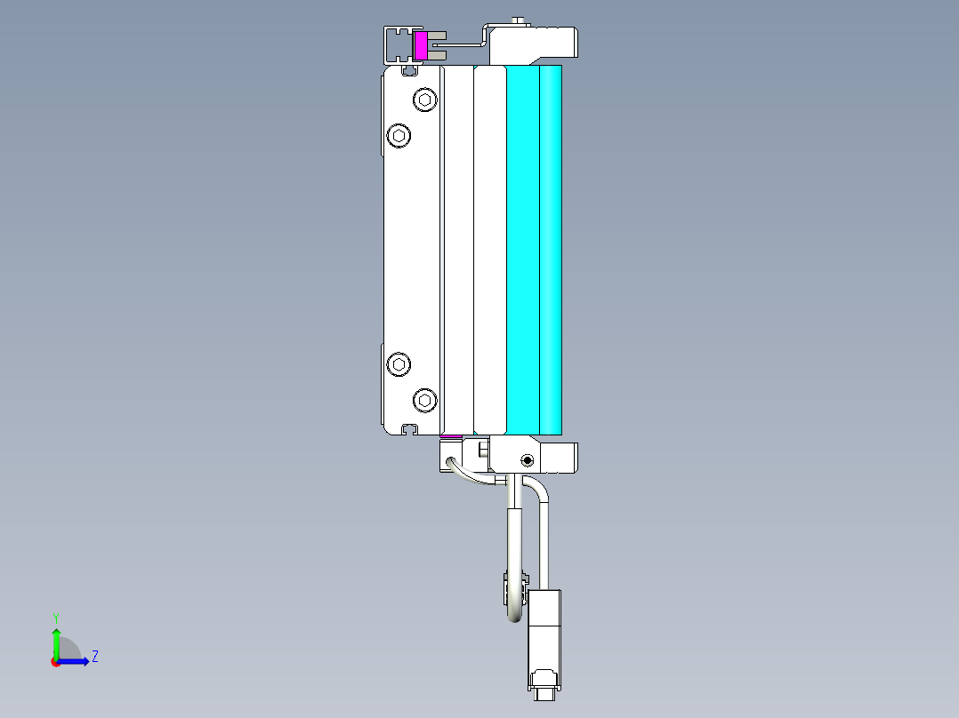 威洛博VL系列3d模型模组VL17E2Y-S3450左视图