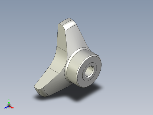 ''三瓣型把手VB.639FP-3D多系列多零件图纸模型