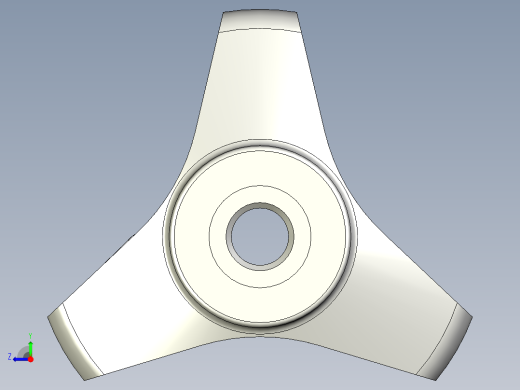 ''三瓣型把手VB.639FP-3D多系列多零件图纸模型右视缩略图