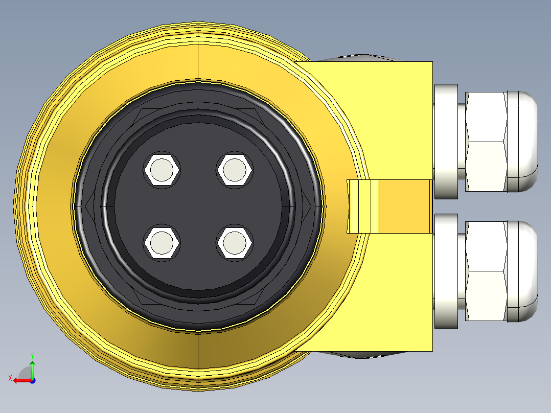 超声波设备MULTIPROBE-ENCLOSURE-4-PROBES+REFERENCE-PROBE-PBT-ENCLOSURE-1.5in-BSP-THREAD后视图
