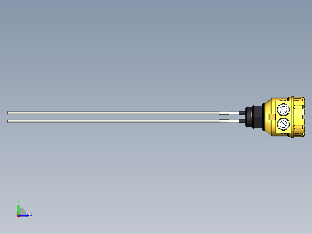 超声波设备MULTIPROBE-ENCLOSURE-4-PROBES+REFERENCE-PROBE-PBT-ENCLOSURE-1.5in-BSP-THREAD左视图