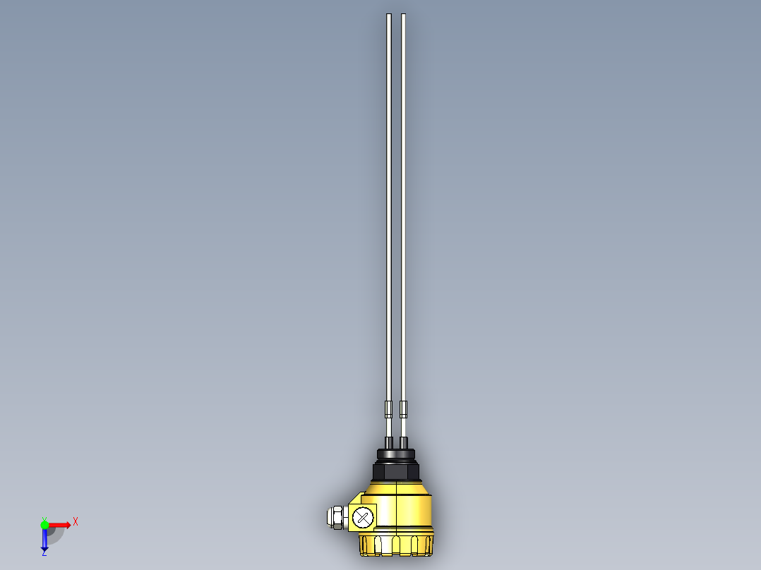 超声波设备MULTIPROBE-ENCLOSURE-4-PROBES+REFERENCE-PROBE-PBT-ENCLOSURE-1.5in-BSP-THREAD俯视图