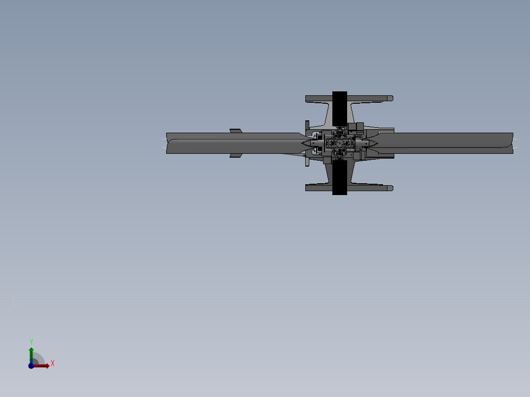 遥控直升机DIY 共轴反桨直升机 机械设计参考资料 图纸 三维模型helibaby前视图