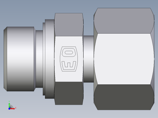 卡套式工业通用硬管接头EO_Standpipe_connector_EVGE16SMEDCF前视缩略图