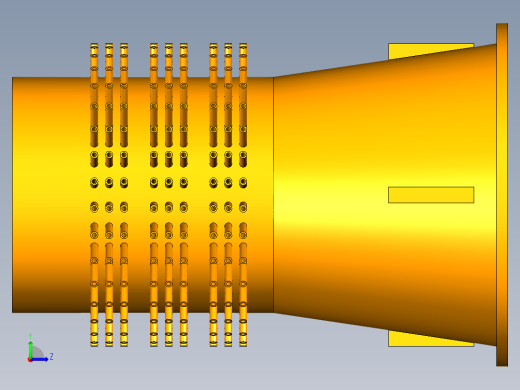 除氧器模型左视缩略图