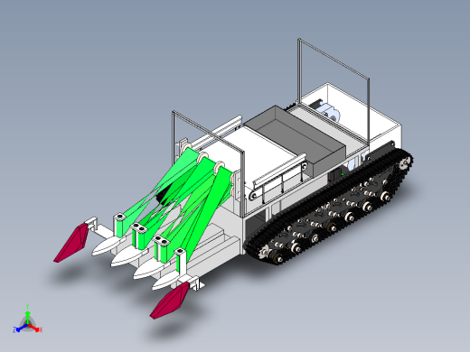 蔬菜收割机不全正等轴测缩略图