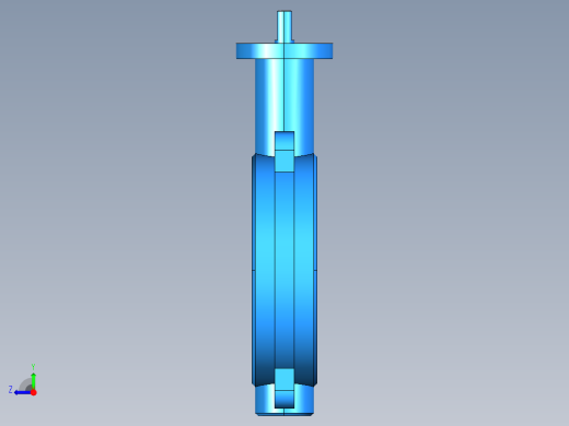 阀门模型WD71X-D_[150]右视缩略图