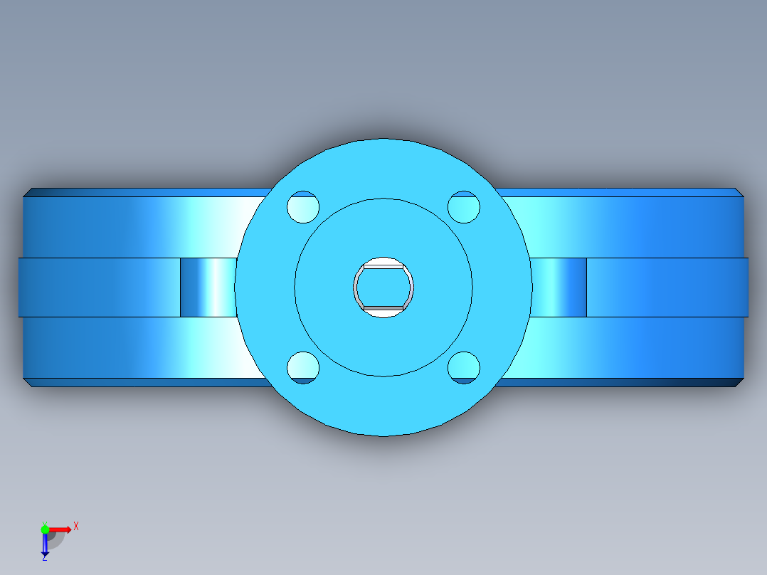 阀门模型WD71X-D_[150]俯视图