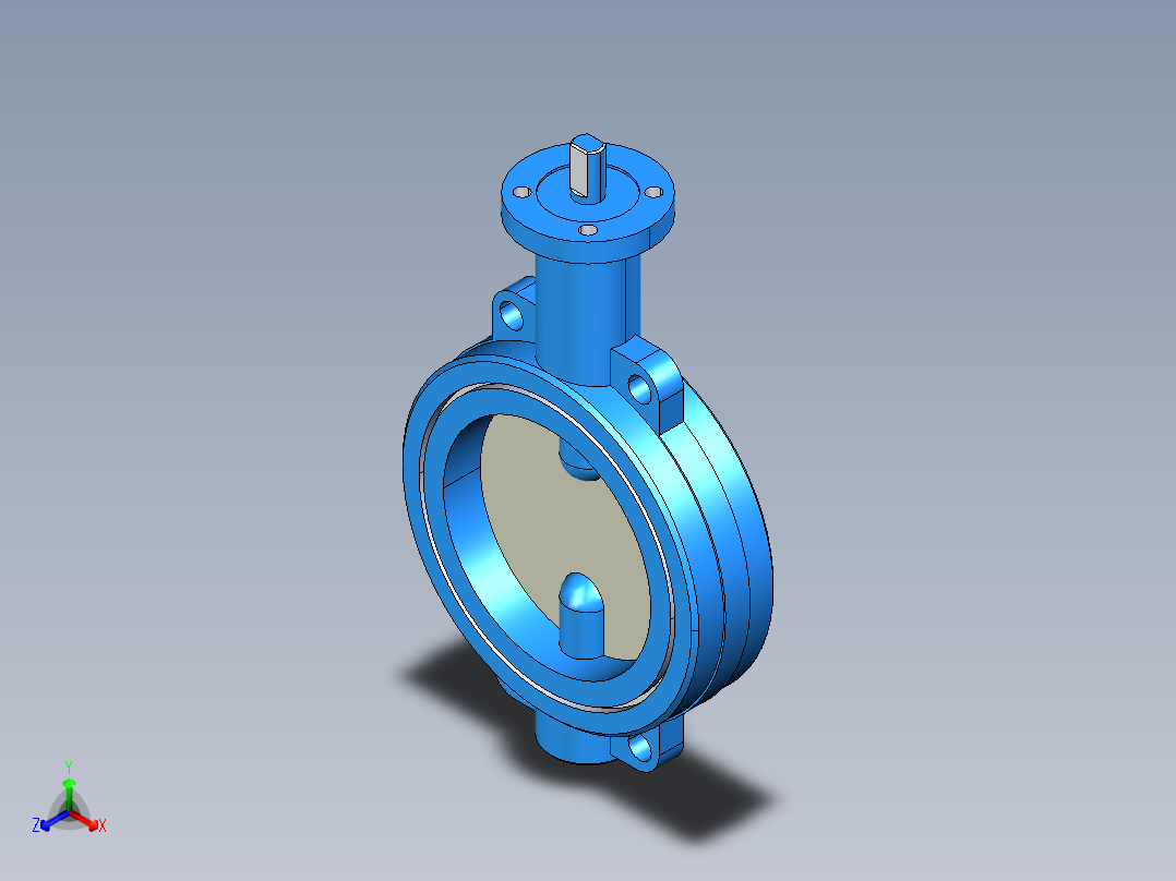 阀门模型WD71X-D_[150]正等轴测图