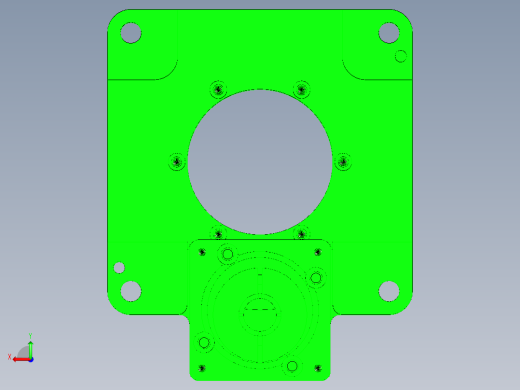 中空旋转平台KFN130-18-N(14-50-70-M4)后视缩略图