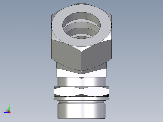 卡套式工业通用硬管接头EO_Adjustable_locknut_45_deg_elbow_VEE38SMCF右视缩略图